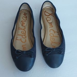 Sam Edelman Navy Blue Falon Ballet Flats